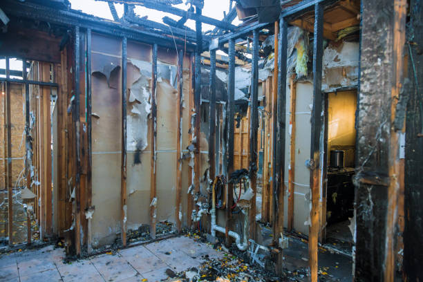 Professional Fire Damage Repair technician working in Evanston, IL